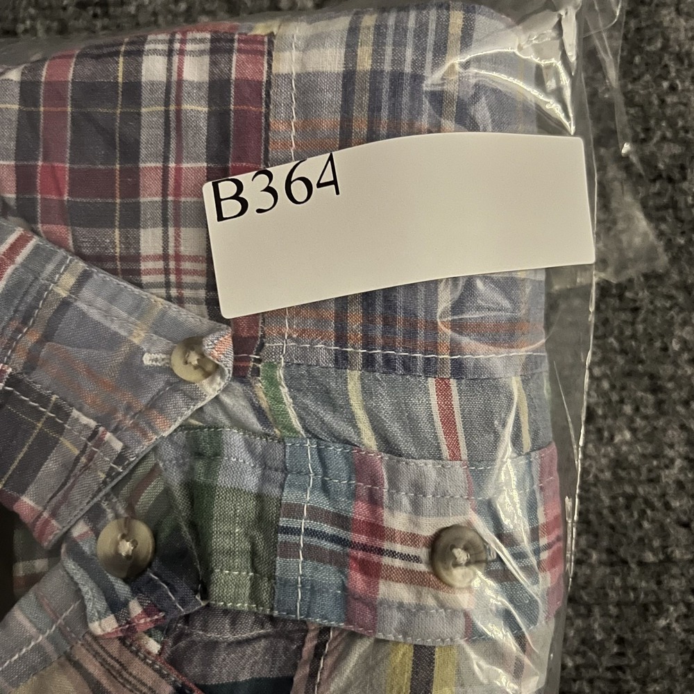 Saddlebred Multicolor Cotton Patchwork Madras Pla… - image 7